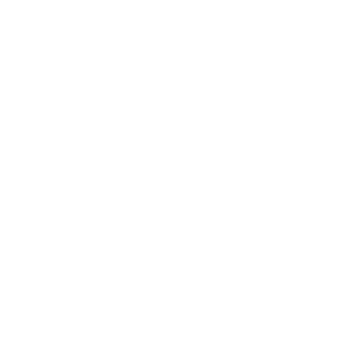 facebook app round white icon